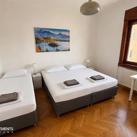Daire Huge Bbq Garden 2, Spacious Flat, Ac, Free Parking 2 Ljubljana